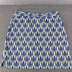 EP Pro Women's Golf Skort Size 6‎ Blue Yellow Patterned Athletic Skirt